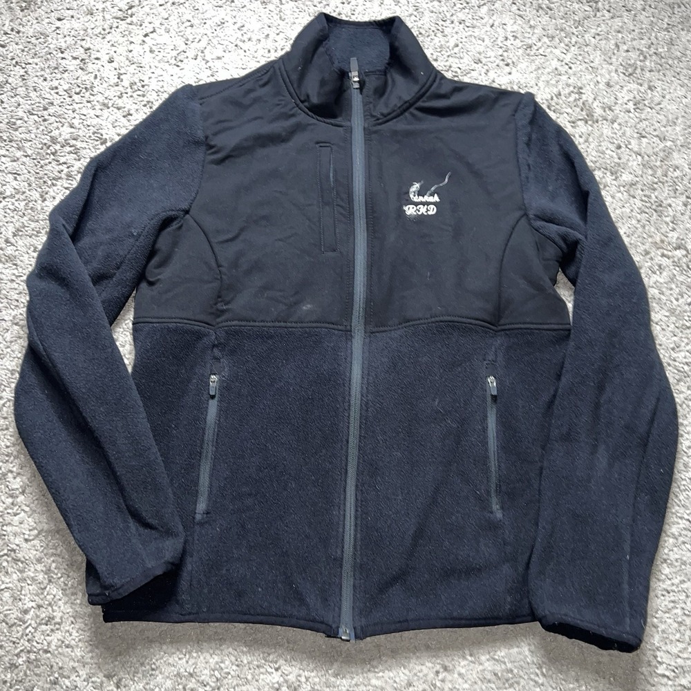 FIGS Jacket Polar Black Fleece Full‎ Zip Logo Primaloft Nurse Medical Women's S